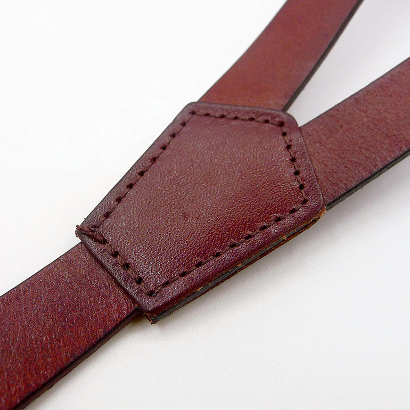 Hosenträger,BreitVintageHerrenHosenträgerHosen4HakenBraunYRückenVerstellbarerRiemenLederHosenträgerMännerHosenHosenträger(Browns)