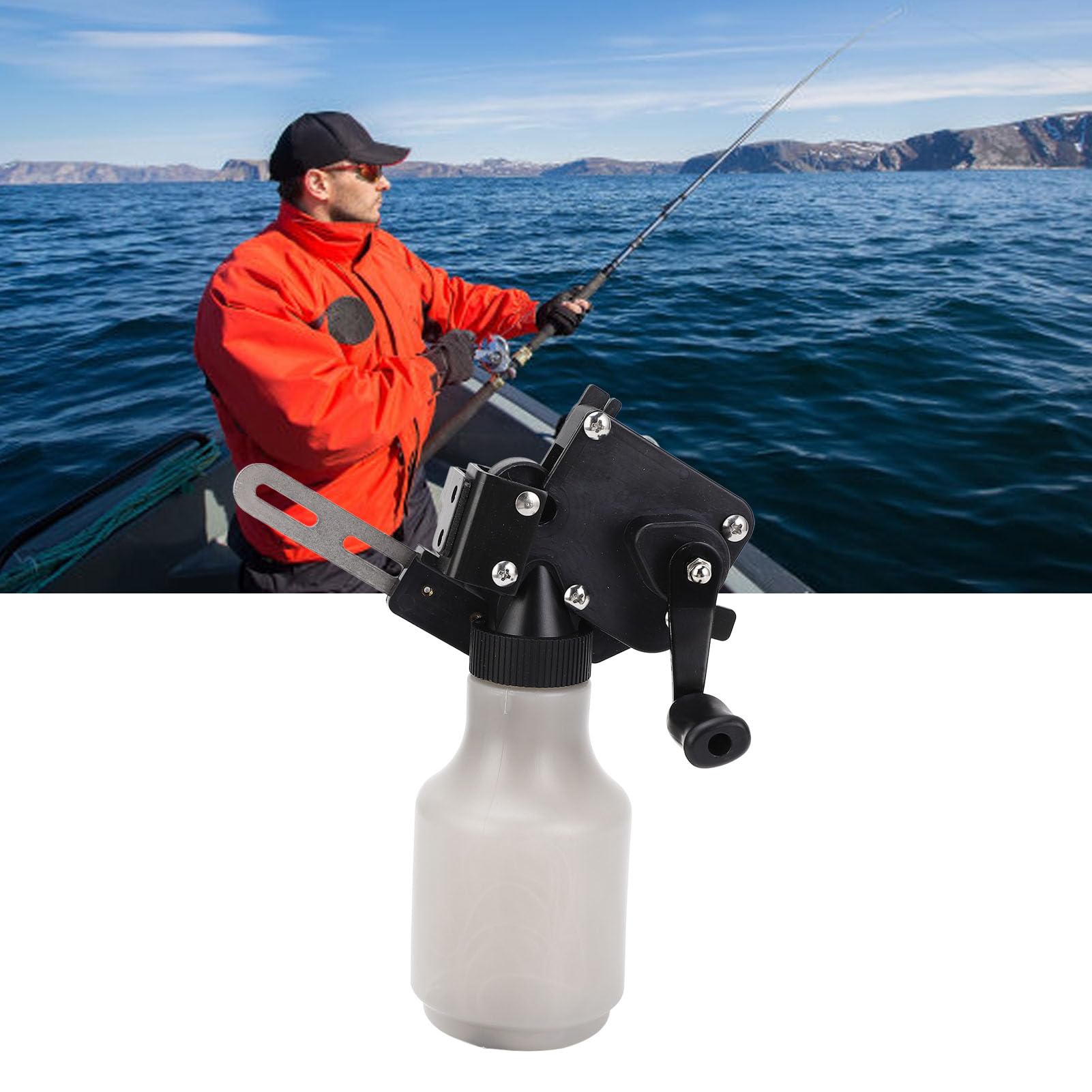 Socobeta Mulinello da Pesca Sportiva con Bottiglia Versatile e Multifunzionale per gli Appassionati di Pesca e Caccia