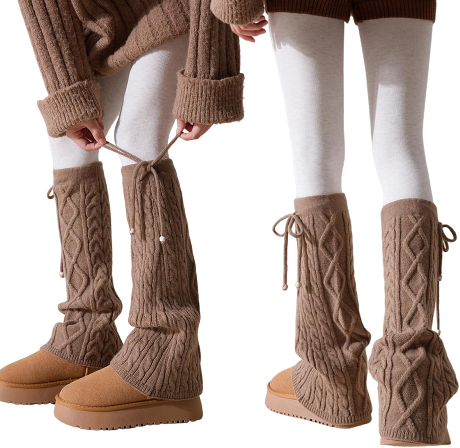 Leg Warmers for Girls Baggy Leg Warmers Y2k Cute Flared Knit Legwarmers for Women Kawaii Harajuku Lolita Accessories