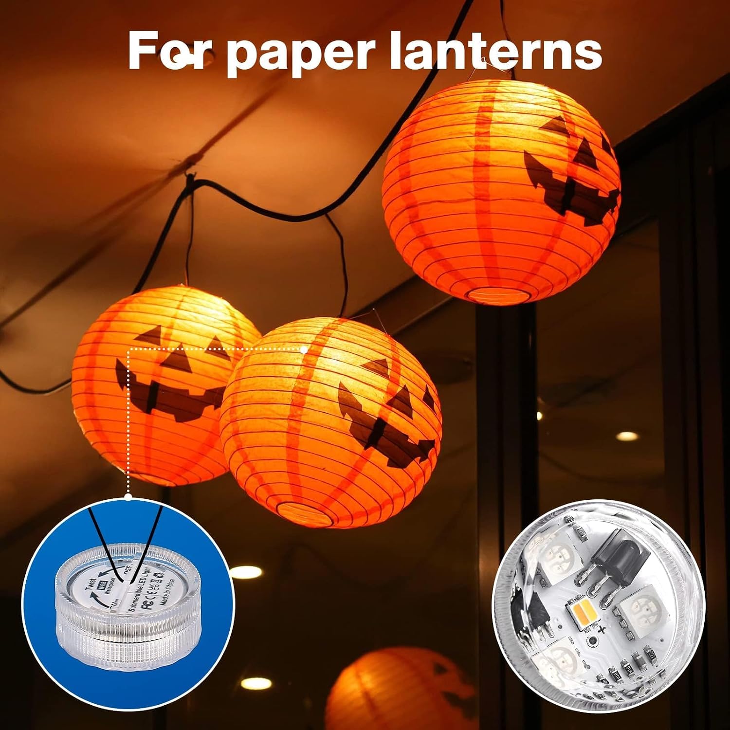 Mini Submersible LED Lights,Small Waterproof LED Tea Lights Candle with Remote Battery led Operated,RGB Color Changing for Vase Home Party Wedding Table Centerpieces Fountain Halloween Lantern image 4