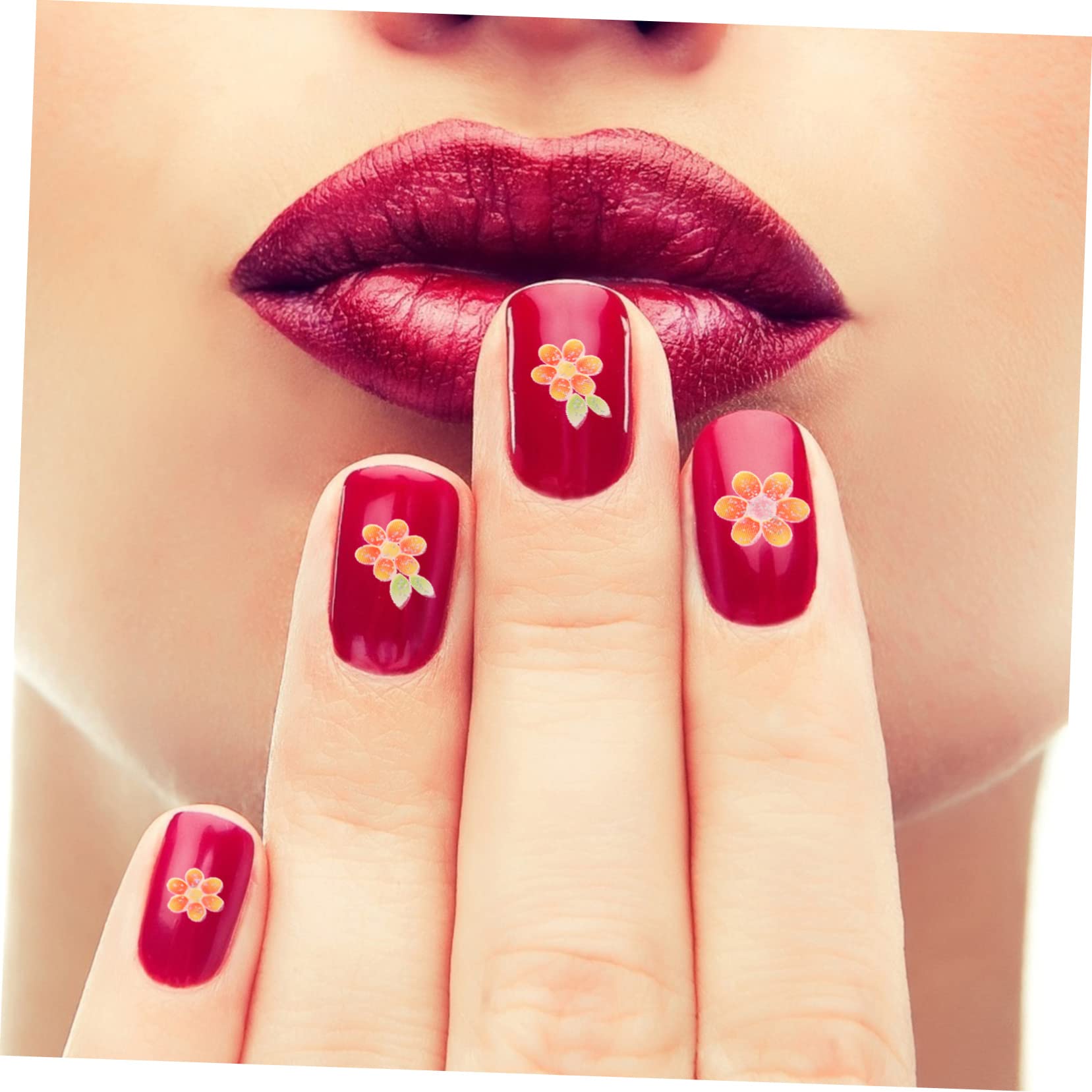 5 Set Set Adesivo Per Manicure Adesivi Per Unghie Arte Decorazioni Uv Linguette Adesive Per Unghie Adesivi Per Manicure Decalcomanie Per Unghie Adesivo Per Unghie Fiore 30 Fogli*5