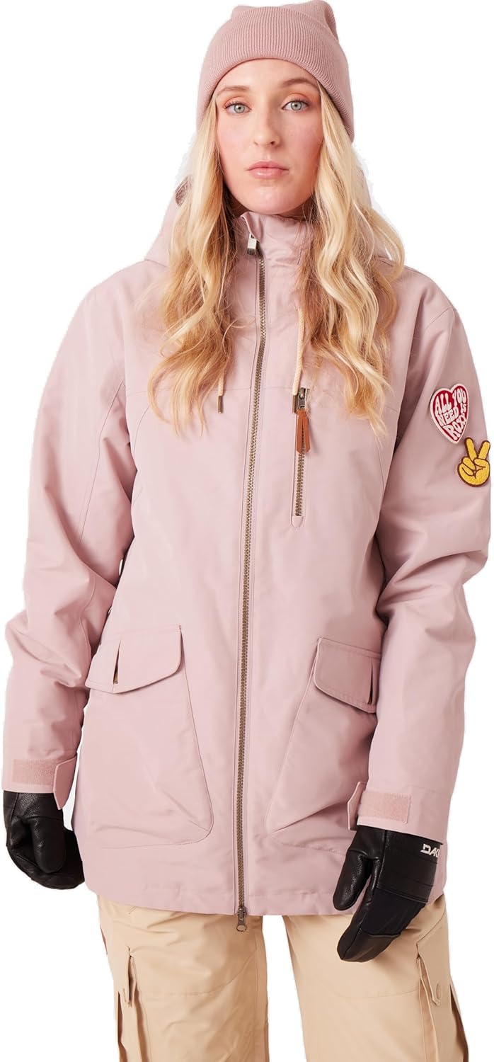 Roxy Women's Free Love Snow Jacket – 15k Waterproof, Insulated, Pfas-free, Hydrosmart Collar