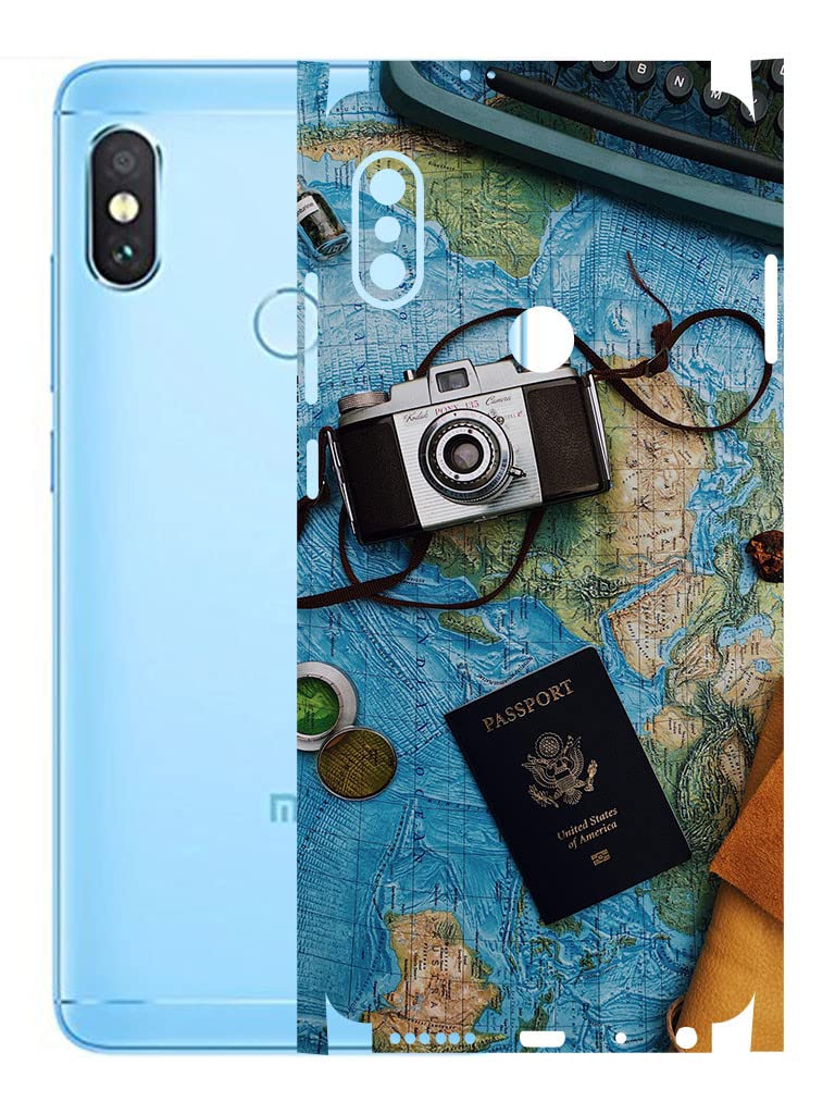 AtOdds - Redmi Note 5 Pro Mobile Back Skin Rear Screen Guard Protector Film Wrap (Coverage - Back+Camera+Sides) (Travel Map) (B0BPMGKZYC) Amazon Price History, Amazon Price Tracker
