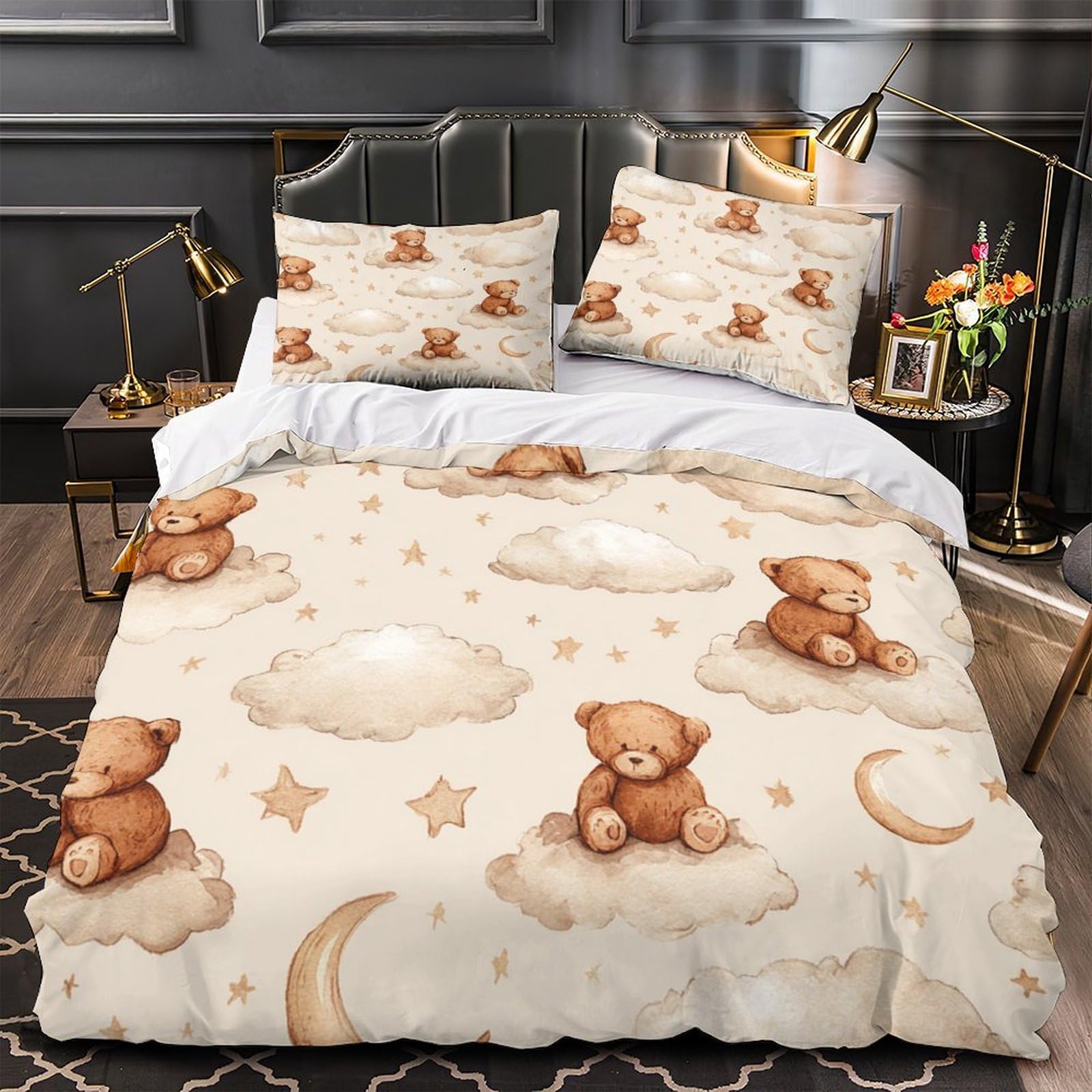 Parure de lit ours en peluche 3D, le cadeau idéal pour adolescent