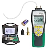 Vanlison Professional-Grade Digital Manometer, ±241.3kPa/35PSI Gas Pressure Tester with Backlit LCD, 11 Units Conversion MAX/MIN/AVG & Data Logging, HVAC/Automotive Diagnostic Tool (Includes Battery)