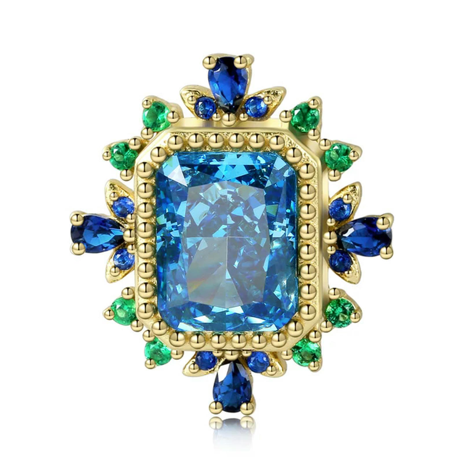 Collar De Colgante Cuadrado De Piedra De Alto Carbono Romántico Azul De Plata De Ley 925, Regalo De Cumpleaños Para Mujer, Joyería Fina, Collar, Correa De Reloj