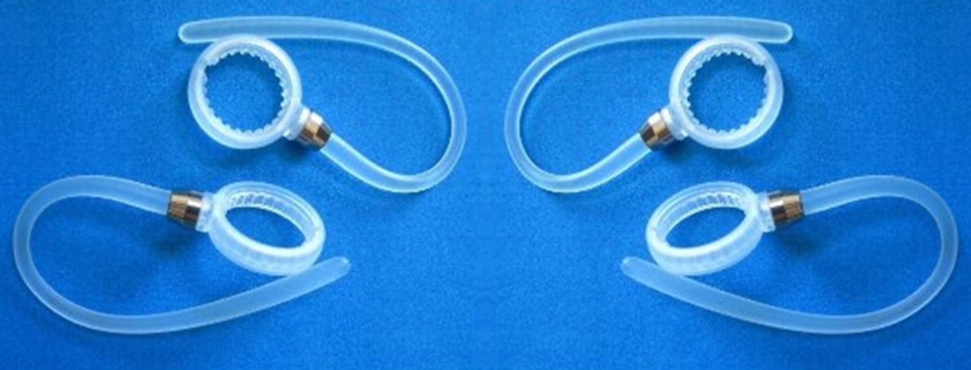 4 New White Earhooks Earloops Clips Compatible with Motorola Boom 2+, Boom 2, Boom, HX600, Elite Flip HZ720, H17, H17txt, H19, H19txt, HX550, H525, H520 Headsets