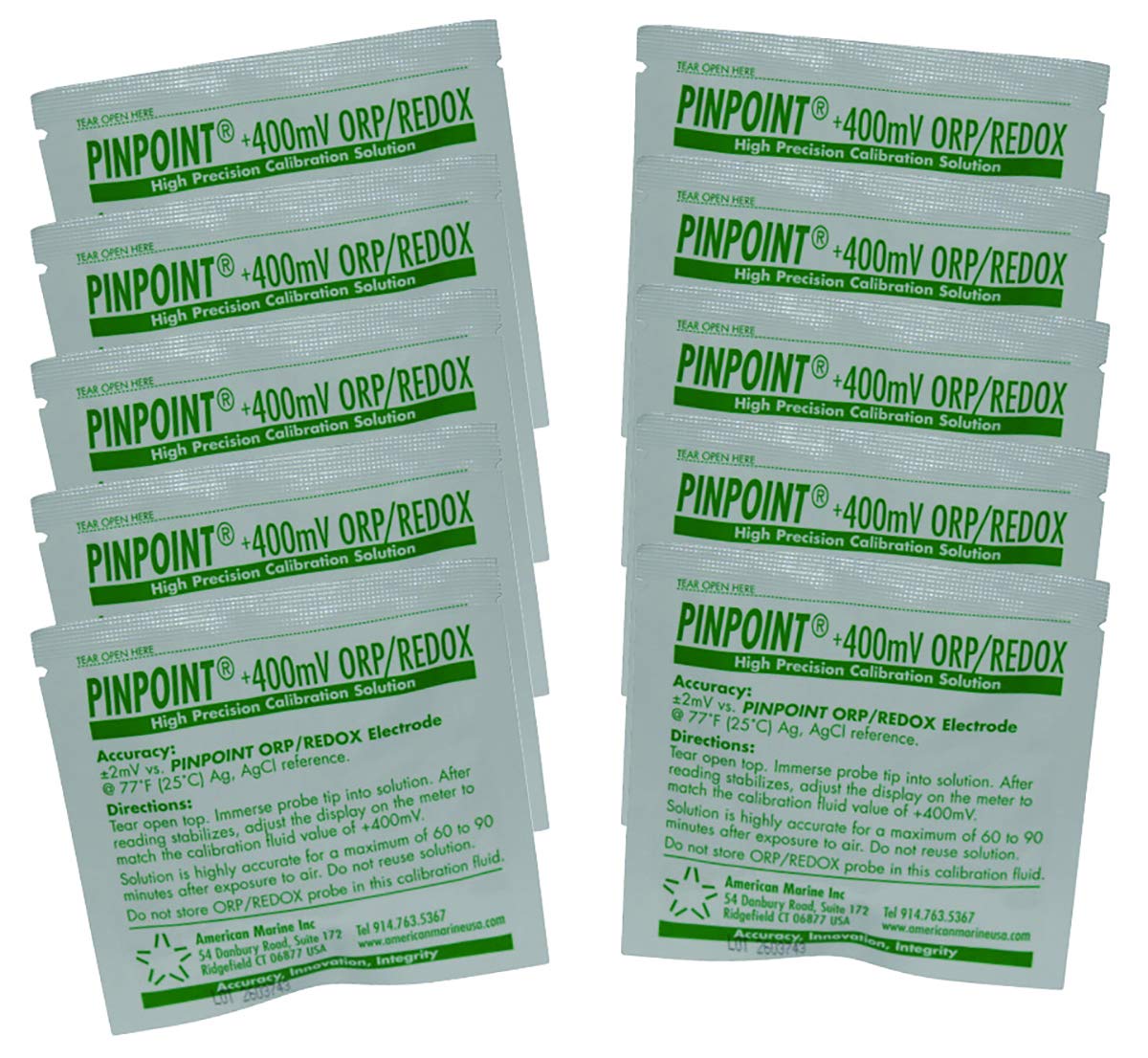 Pinpoint HighPrecision +400mV ORP/REDOX Calibration Fluids Set (Buffer