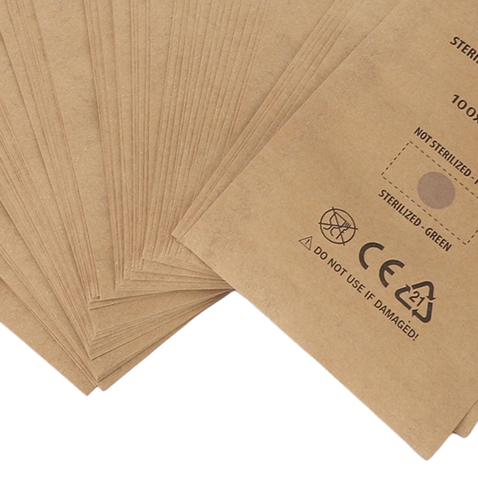 Nagelwerkzeug Selbstversiegelung Beutel Werkzeug Selbstversiegelungstasche, 100pcs Einwegpapierreinigungsbeutel mit Kosmetik, Nagel, Werkzeugen für Zuhause, Nagel Salon,
