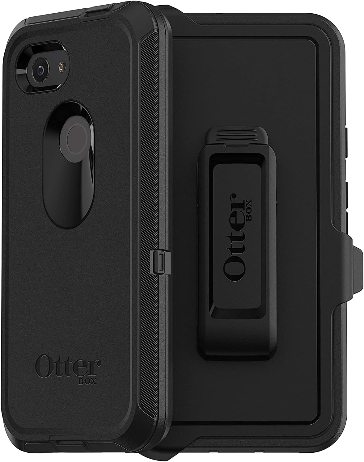 OtterBox Defender Screenless Series Case & Holster for Google Pixel 3A (NOT 3) Non-Retail Packaging - Black