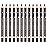 Go Ho 12 PCS Dark Brown Eyebrow Eyeliner Pencils,Sweatproof Eyebrow Pencil,Long-lasting Nice Color Eye Brow Gel Pen Makeup Brow Tint SticksDark Brown