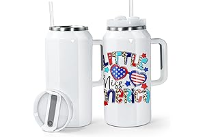 AGH 60 oz Sublimation Tumbler with Handle and Straw 2 Pack