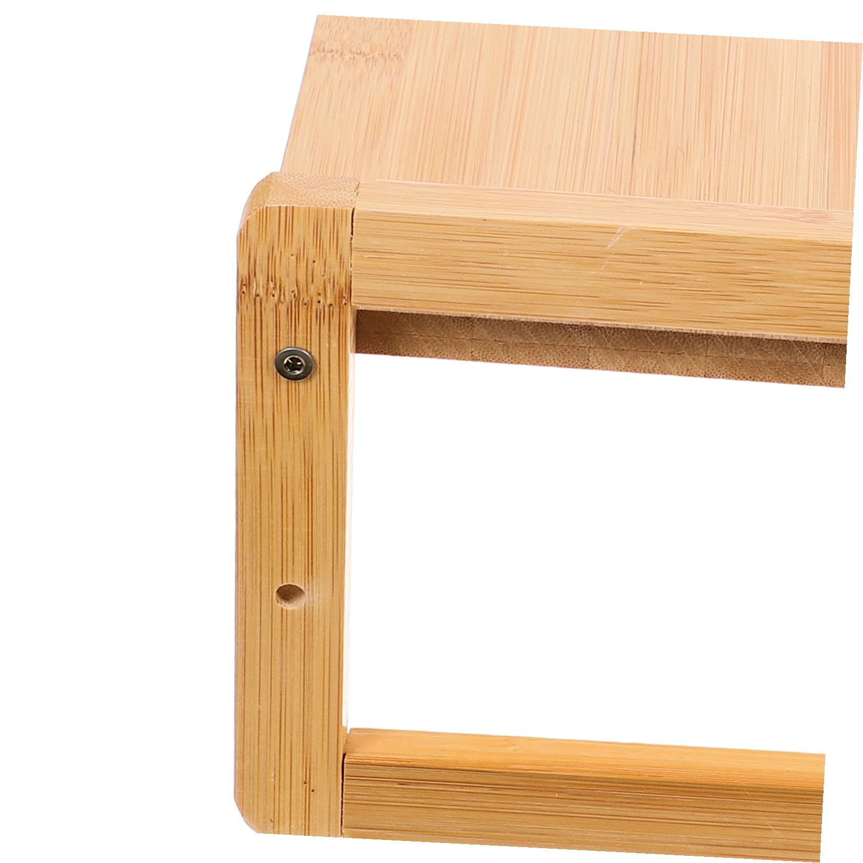 Supporto Rialzato per Monitor in Bamboo Naturale Organizzatore da Scrivania con Ripiano Singolo Elevatore per Computer Ergonomico e Multifunzionale per Ufficio e Laptop