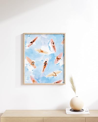 Vista 264 de HAUS AND HUES Evil Eye Decor - Navy Blue Wall Art, Evil Eye Wall Decor, Mykonos Artwork, Evil Eyes Print, Big Eyes Painting Print, Evil Eye Poster