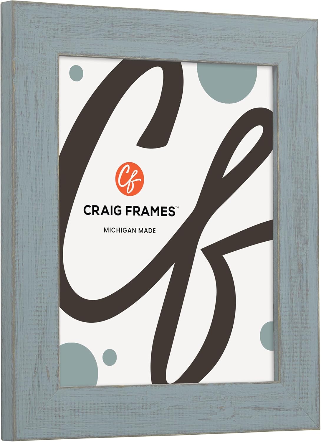 Craig Frames Jasper, 13x16 Picture Frame, Slate Blue