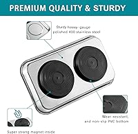 Vista 3 de Bandejas magnéticas de 3 piezas con 8 libras telescópicas de recogida magnética, rectángulo de 9.5 pulgadas y 3.7 pulgadas, cuenco redondo de 6