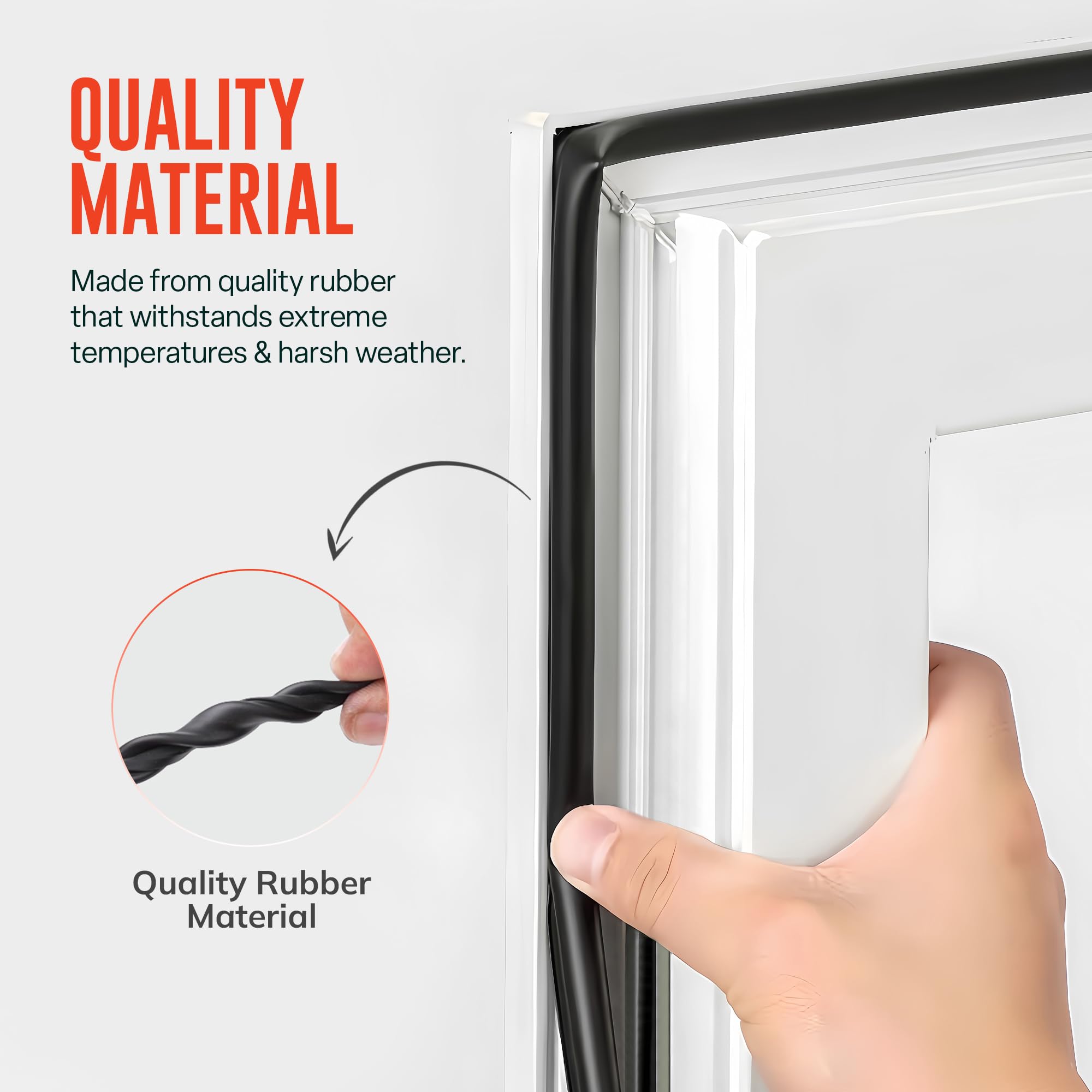 UPVC Window & Door Seal Strip, Black - Image 3