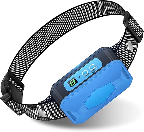 Collar de entrenamiento de frenado recargable USB-C con 5 niveles de sensibilidad ajustable, collar de vibración inofensiva para perros pequeños,