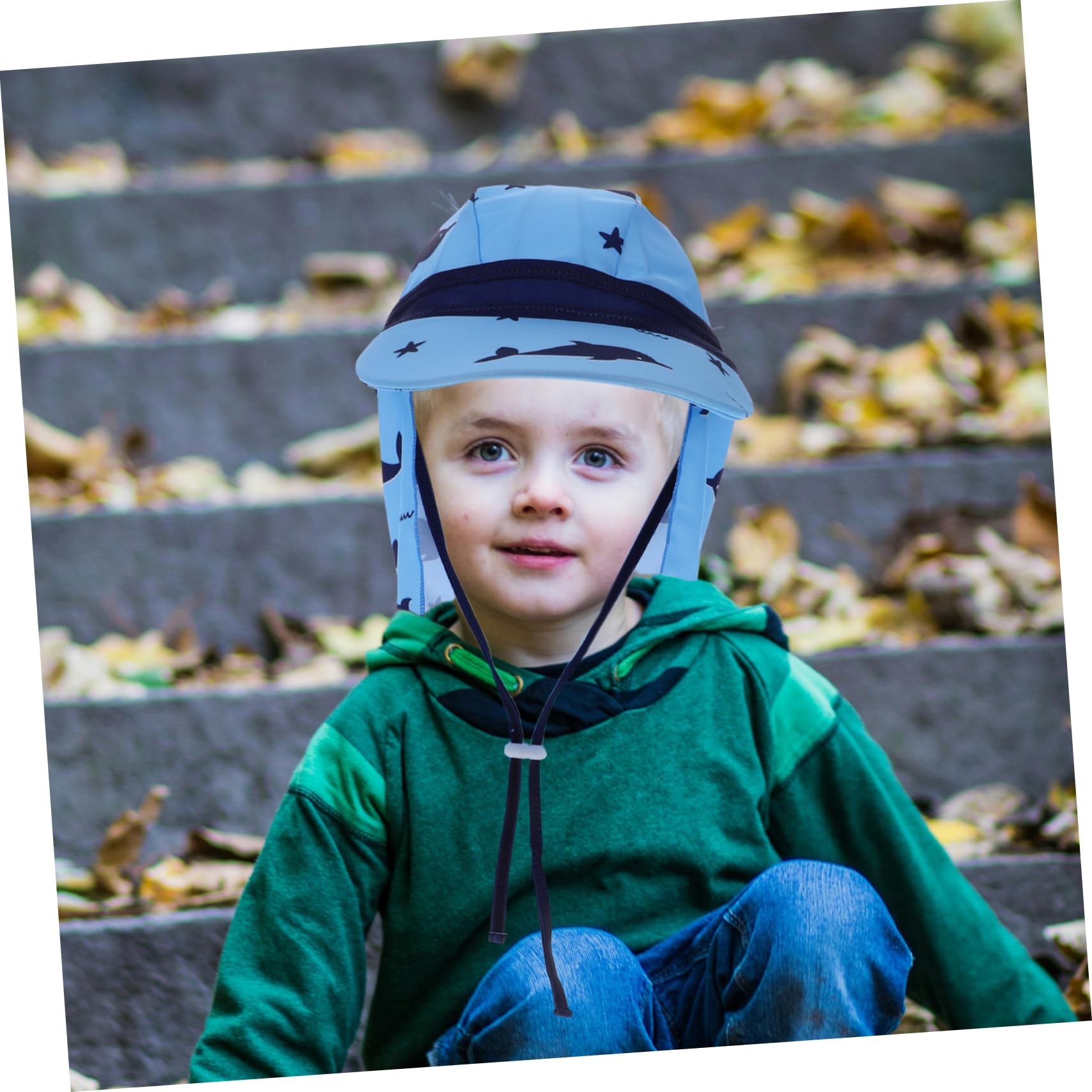 PACKOVE Sombrero De Sol para Pequeño Sombrero De Copa Sombreros De Gorra De Sombrero Sombrero De Pesca Gafas De Sol Chicos Tapa Gorro Blue Poliéster