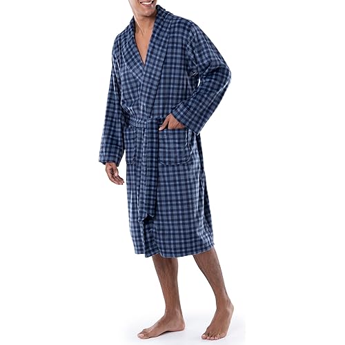 IZOD mens Micro Sueded Robe