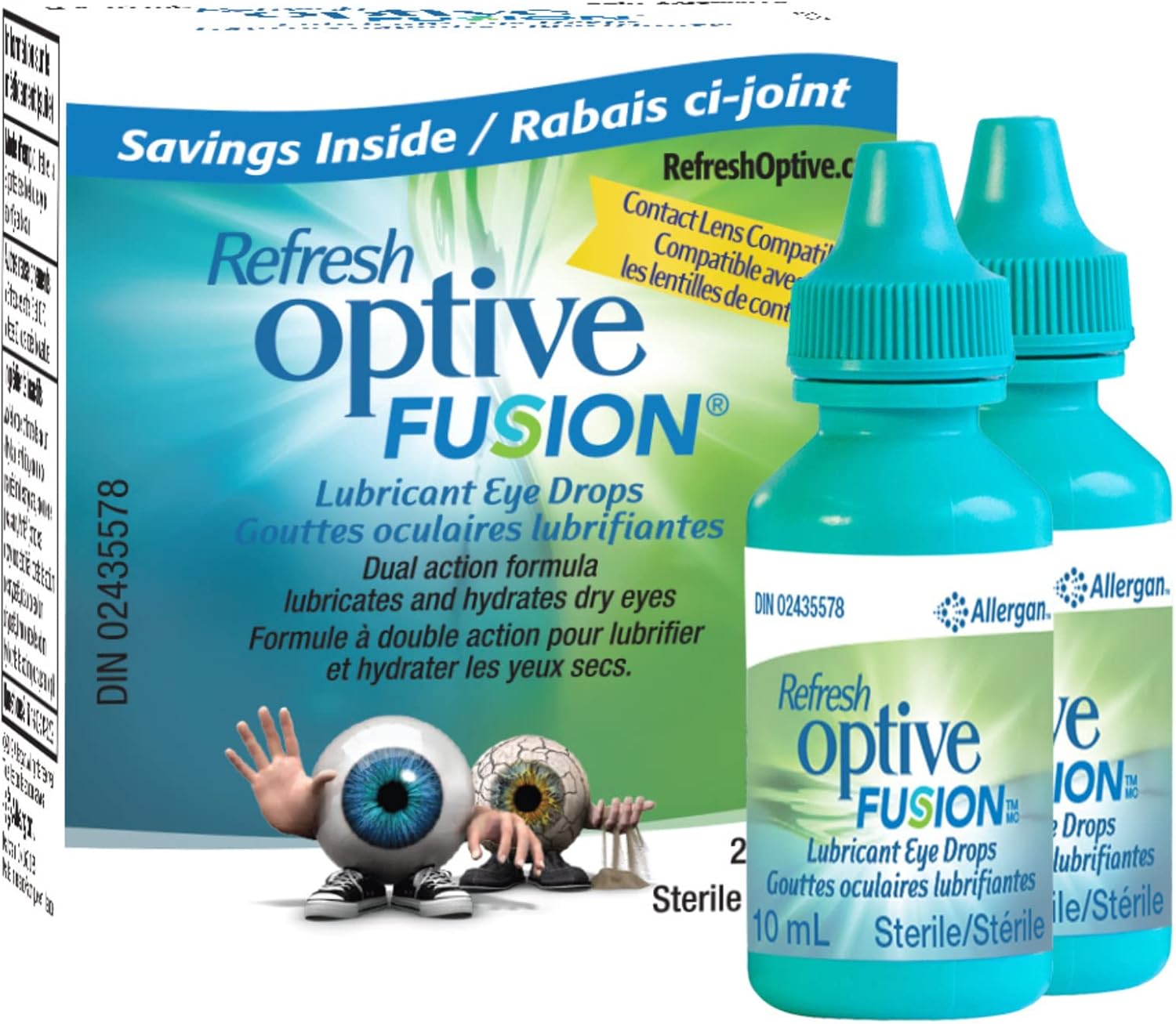 REFRESH Solution ophtalmique OPTIVE Fusion Formule double action