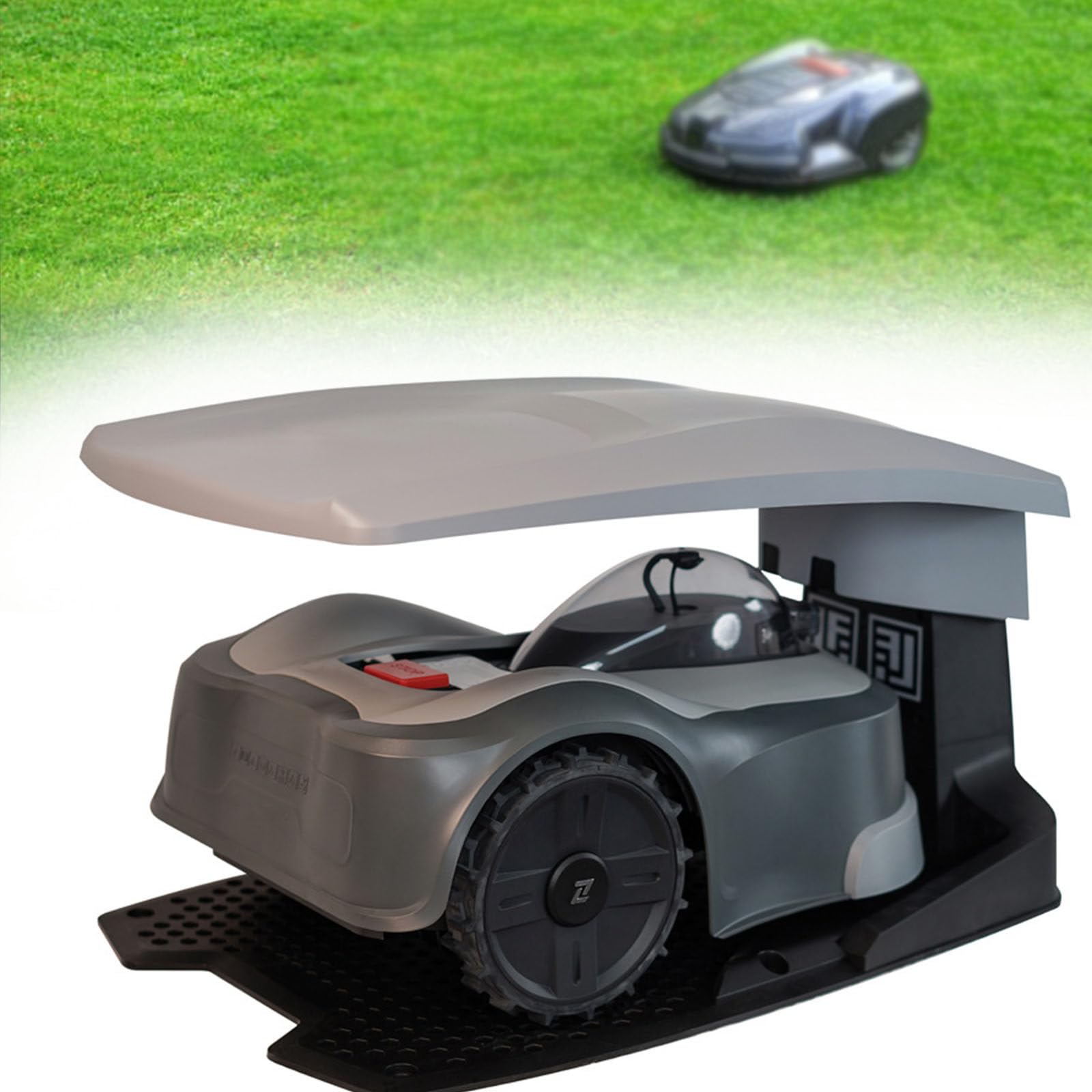 Robot cortacésped sin Cable delimitador con Sistemas de guía Patentado, cortacésped automático con autoinstalación y tecnología de Corte Inteligente ultrasilencioso para Jardines,6000㎡