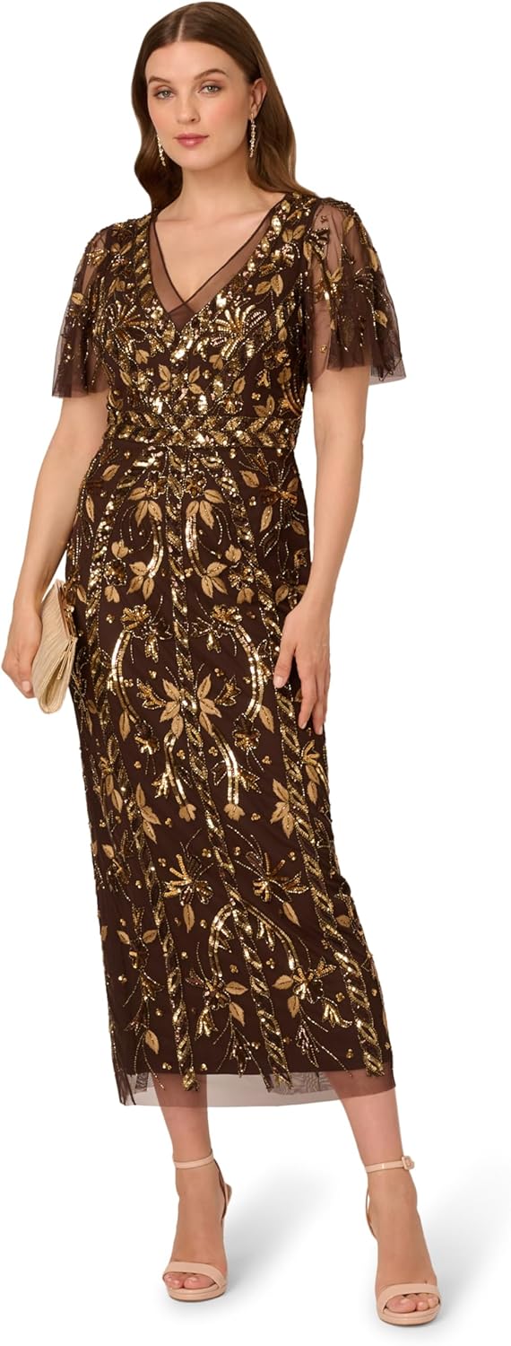 Adrianna Papell Womens Ap1e211444 - Image 4