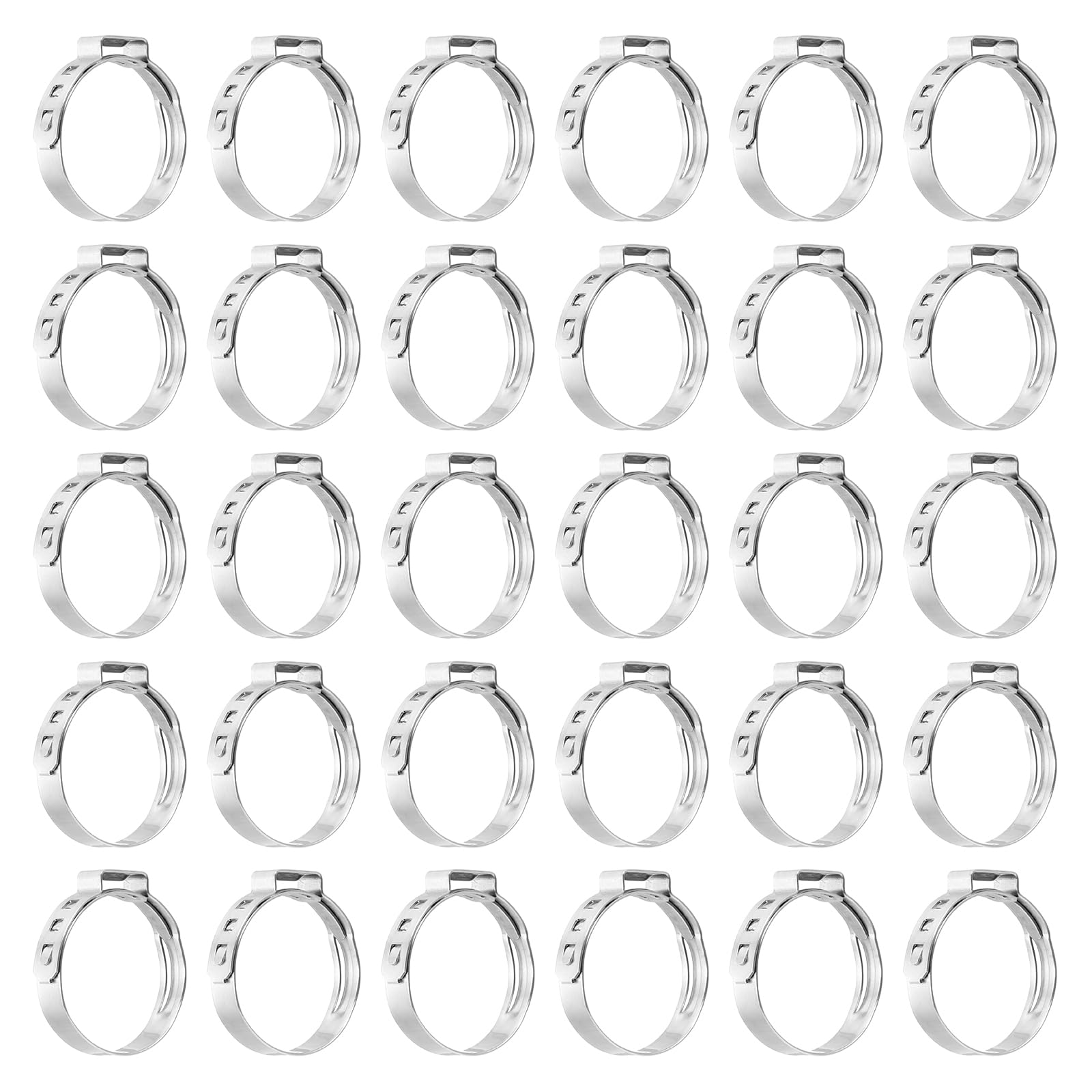 Colliers de serrage une oreille en acier inoxydable 304 durable MECCANIXITY