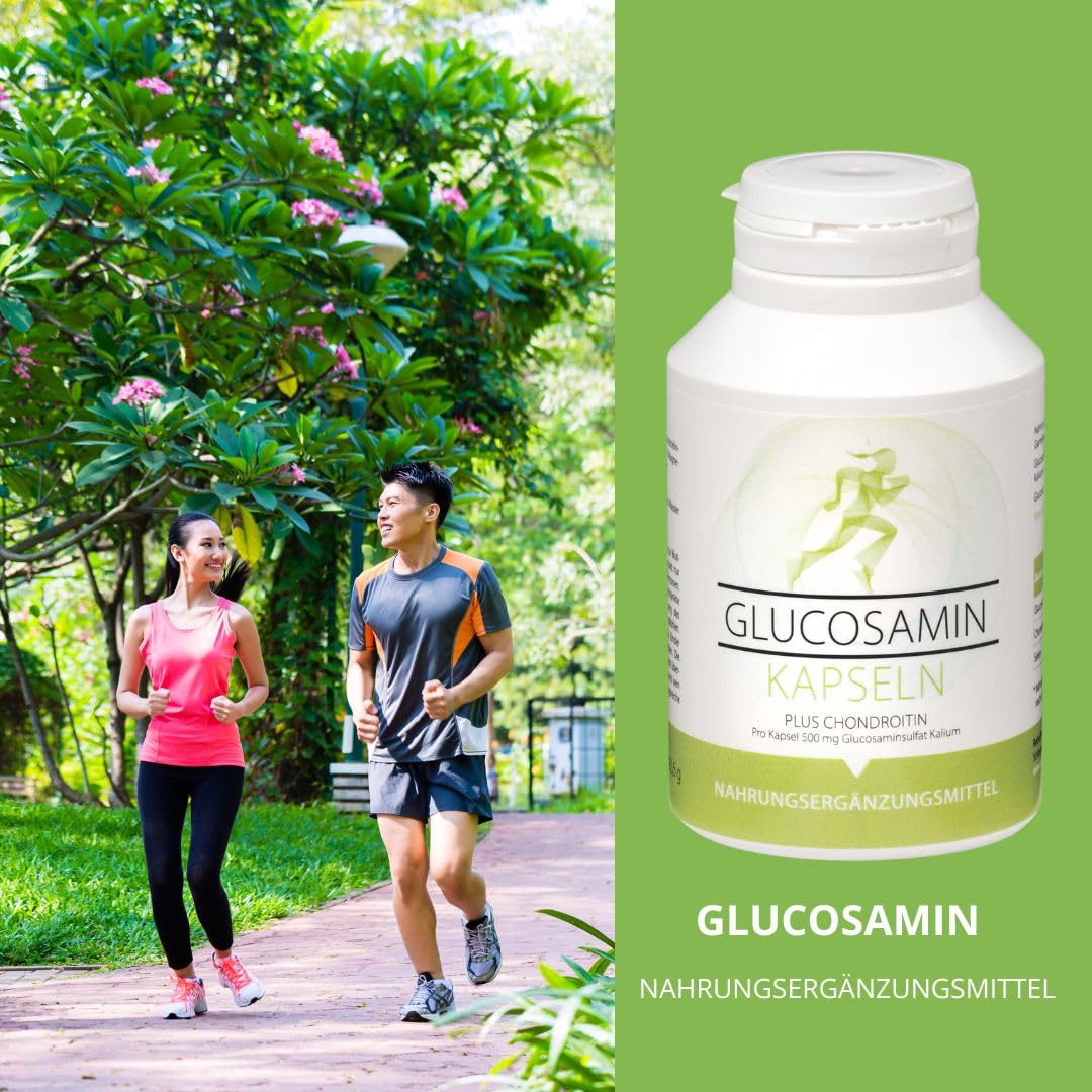 Glucosamin + Chondroitin Kapseln – 180 Stück: Unterstützt Gelenkfunktion & Flexibilität, Mit Natürlichem Glucosamin & Chondroitin, Für Aktive Mobilität in jedem Alter