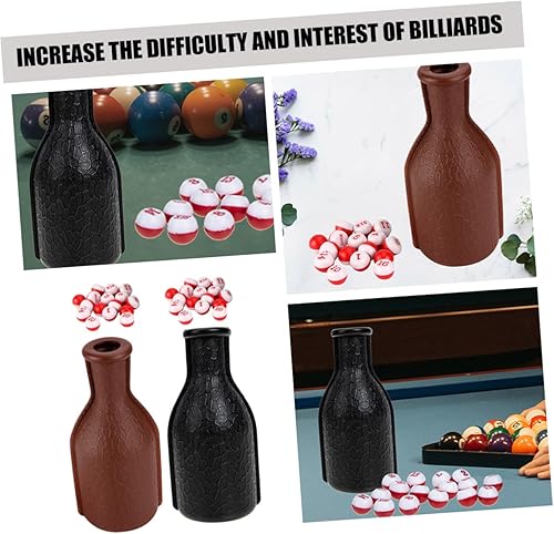 Vista 2 de Toddmomy Billiards Color Cup Set - 2 Plastic Dice Shaker Bottles for Pool Table Number Game Ideal for Game Rooms & Home Bars