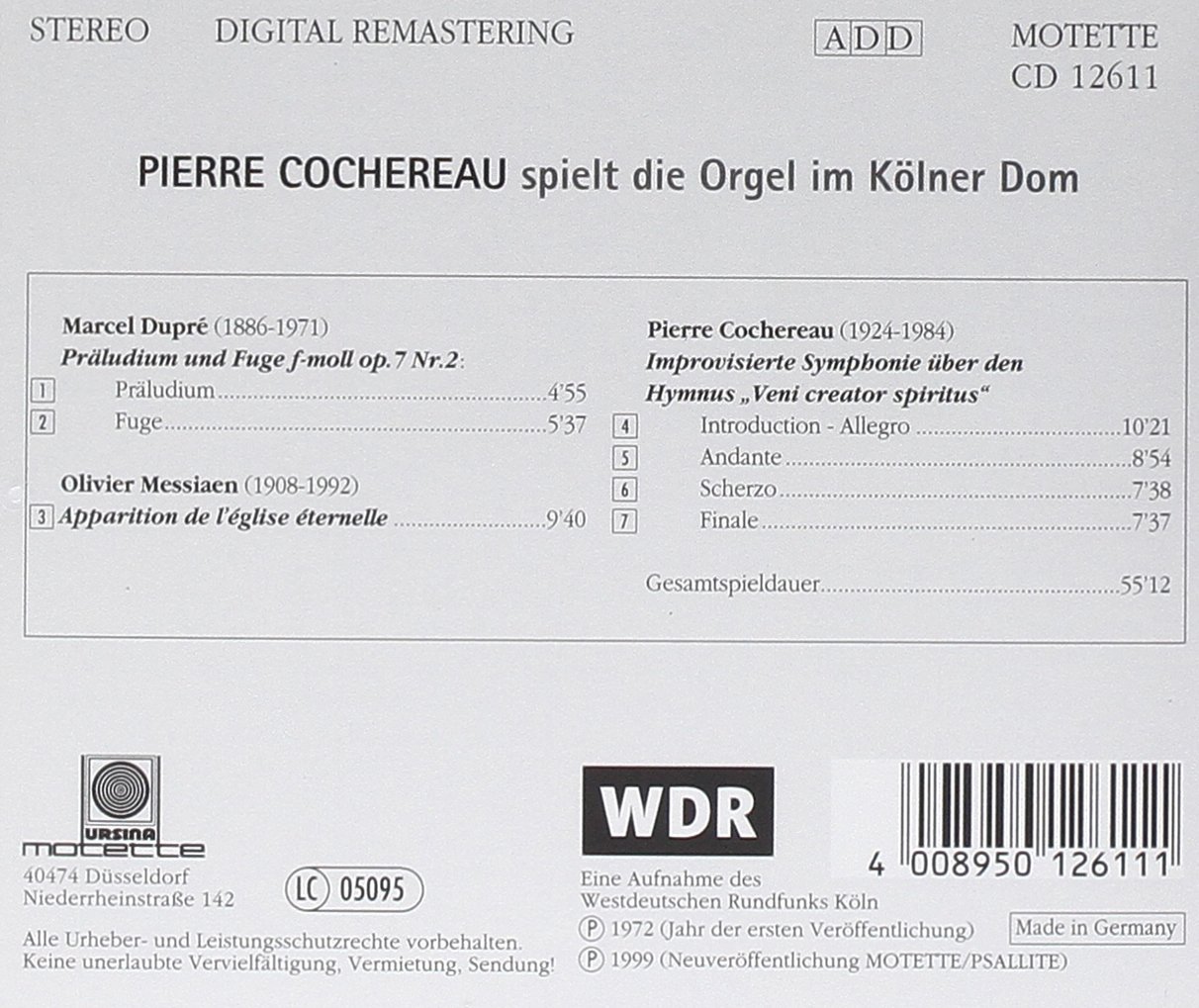 Cochereau...Orgel im Kölner Dom