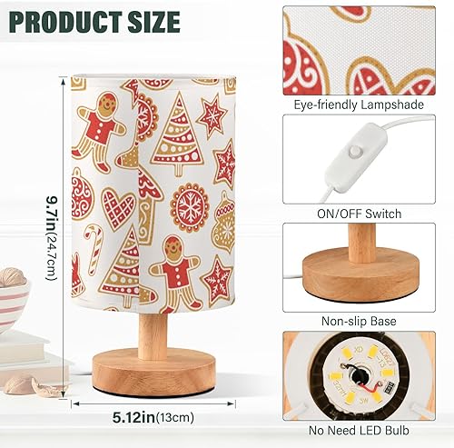 Miniatura 3 de Led Night Light Table Desk Lamp Electric Christmas Cookies Gingerbread Night Lights for Kids College Dorm