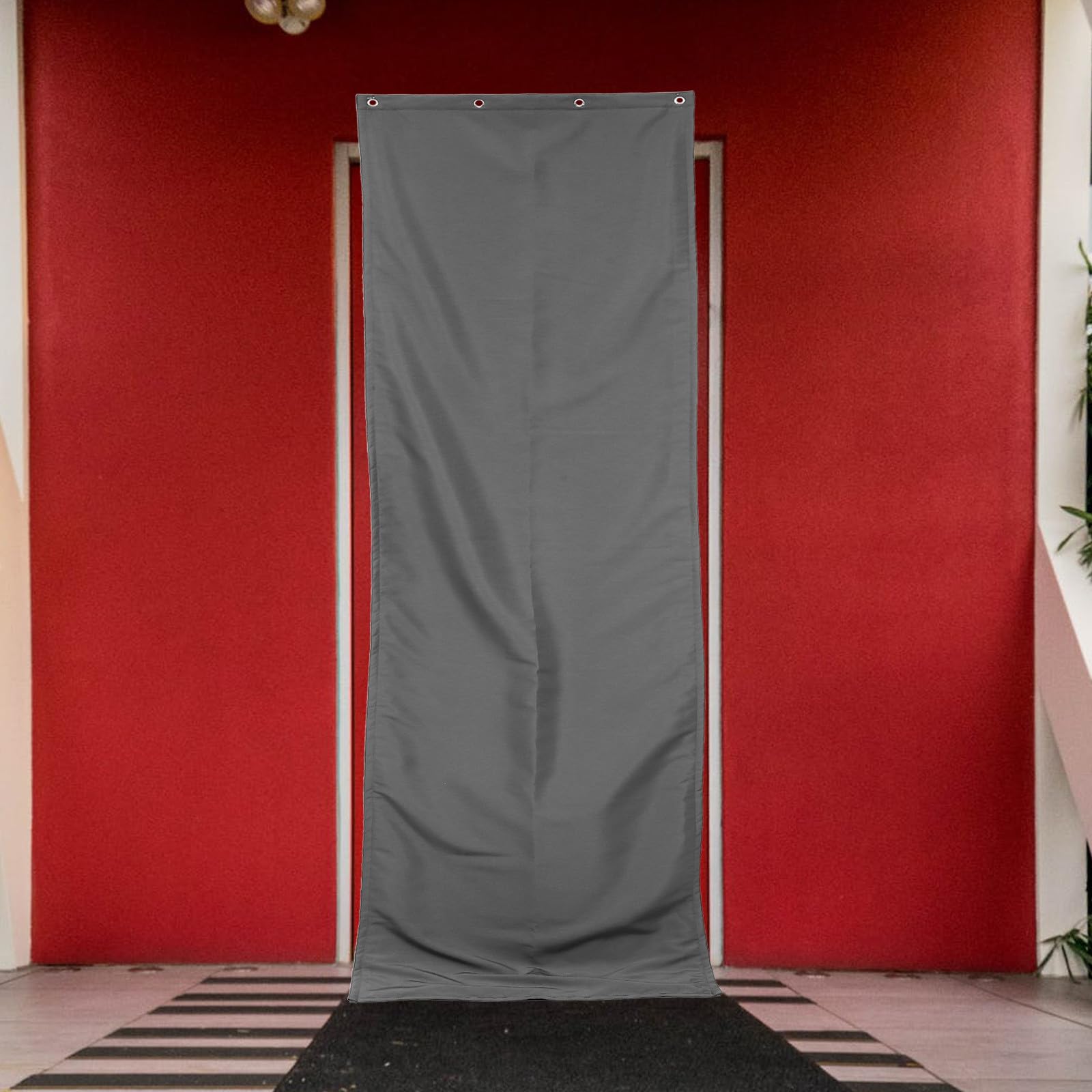 Dicker Türvorhang für Isolierende, Winddichte Hängevorhänge | 1 Satz, Polyester und Baumwolle, für Wintereinsatz, Einfache Stilvolle Ausführung