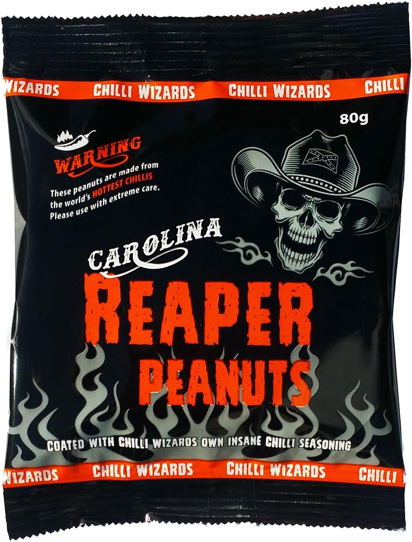 Carolina Reaper Peanuts - Hot as Hell Seasoned Peanuts 80g