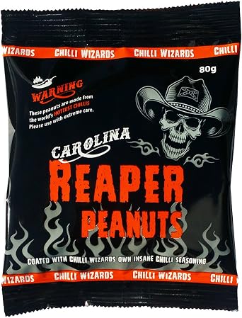 Carolina Reaper Peanuts - Hot as Hell Seasoned Peanuts 80g