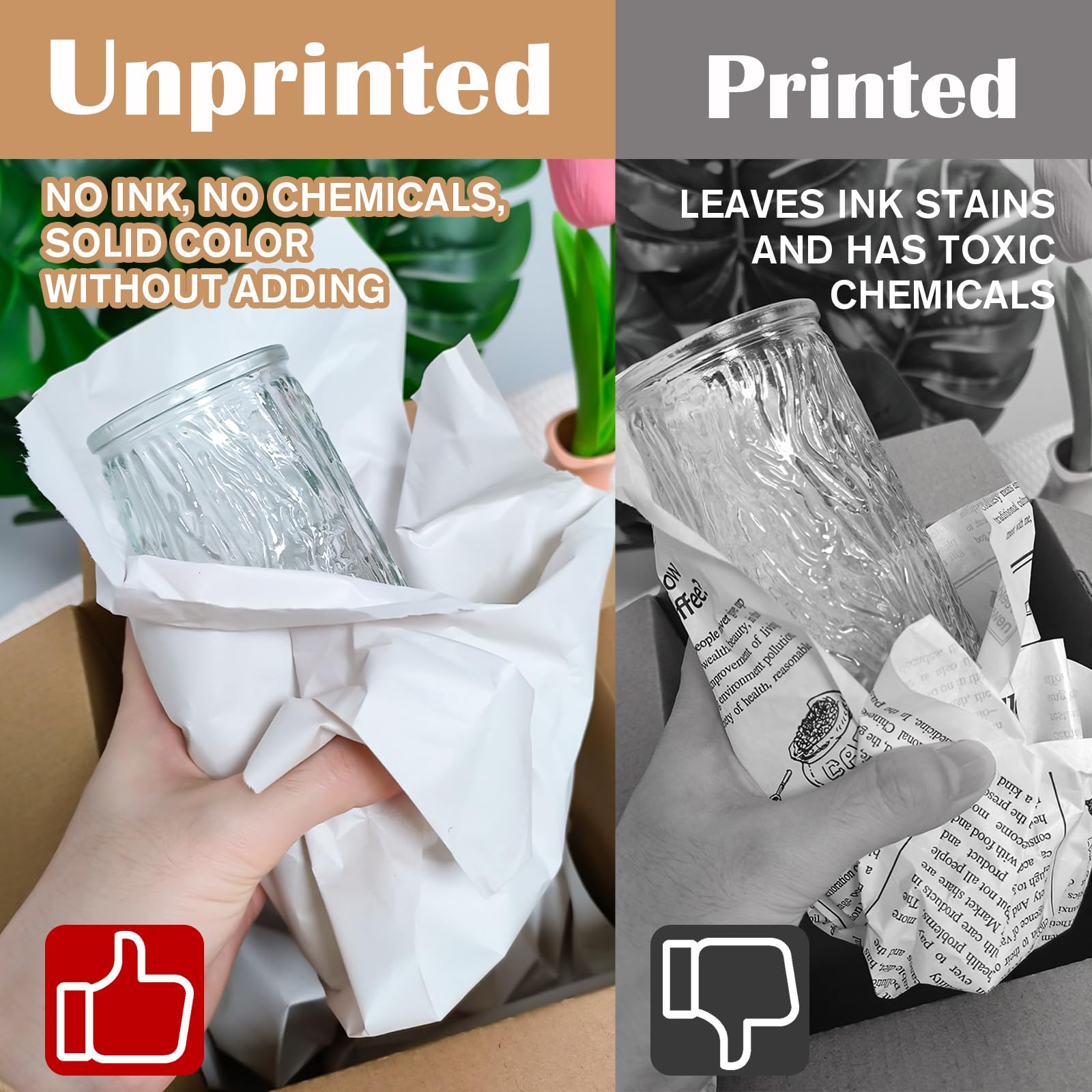 100 Feuilles Papier Emballage Blanc 65x45cm - Protection Objets Fragiles Et Loisirs Créatifs