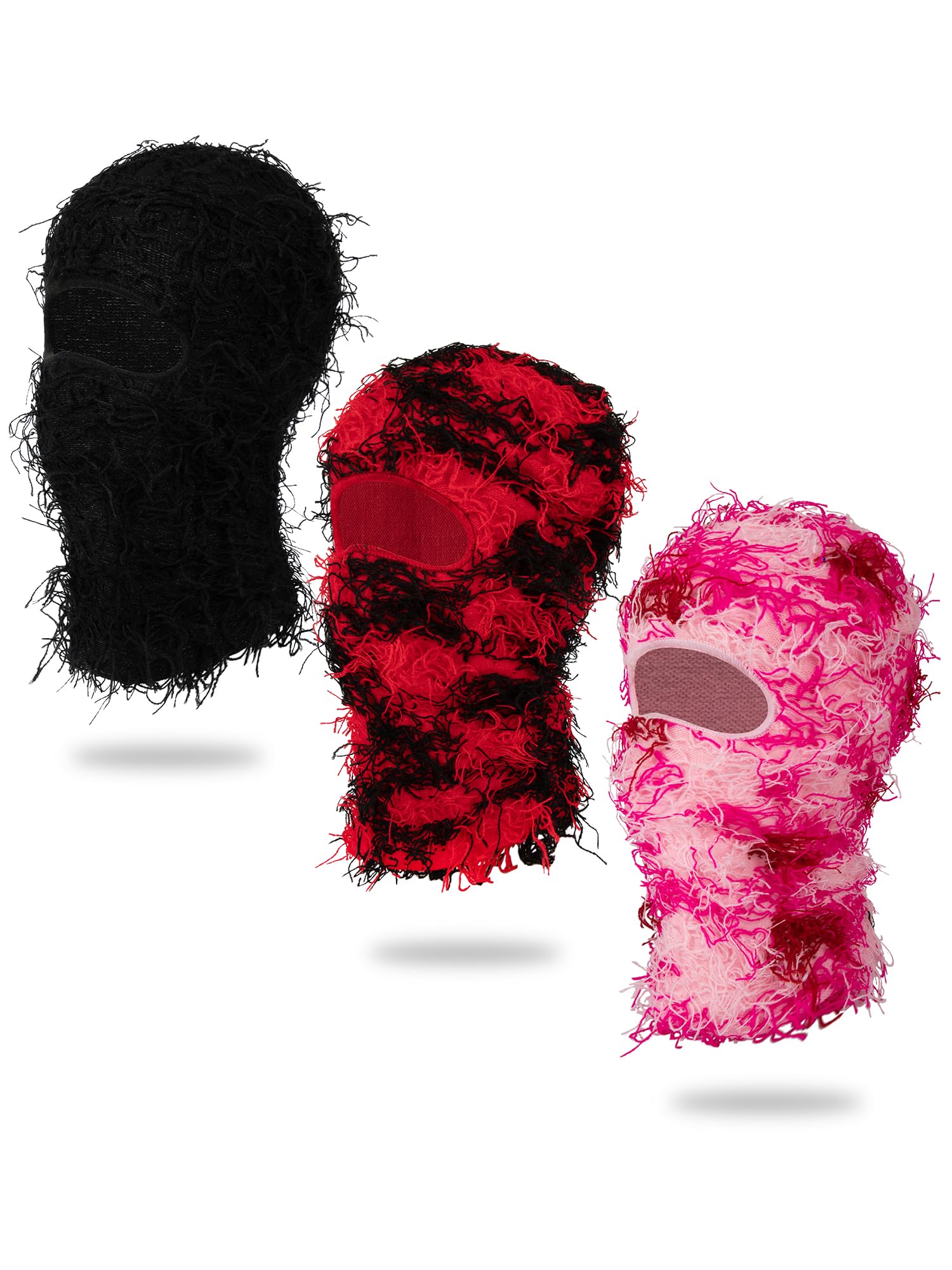 MGBPEI Distressed Balaclava Ski Mask for Men/Women Knitted Full Face Ski Mask Windproof Neck Warmer