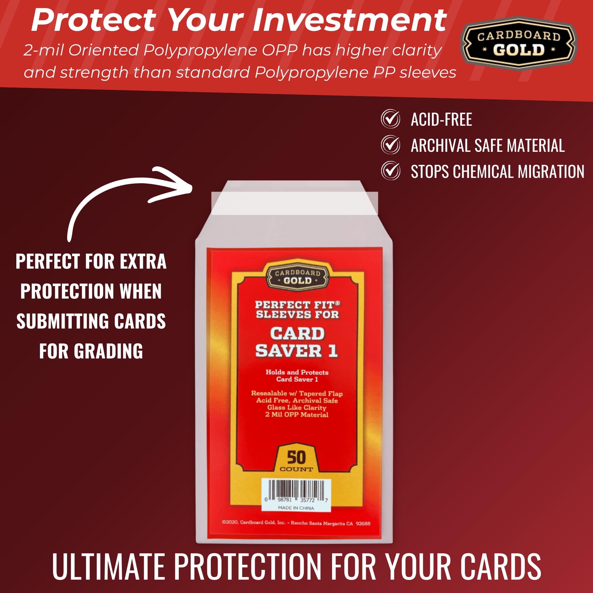 card saver sleeve Amazon.com: Cardboard Gold Card Saver 1 Sleeve -Resealable Perfect Fit  Sleeves for Card Saver 1 semi-ridged Holder - Acid-Free Archival Safe -  Glass-Like Clarity