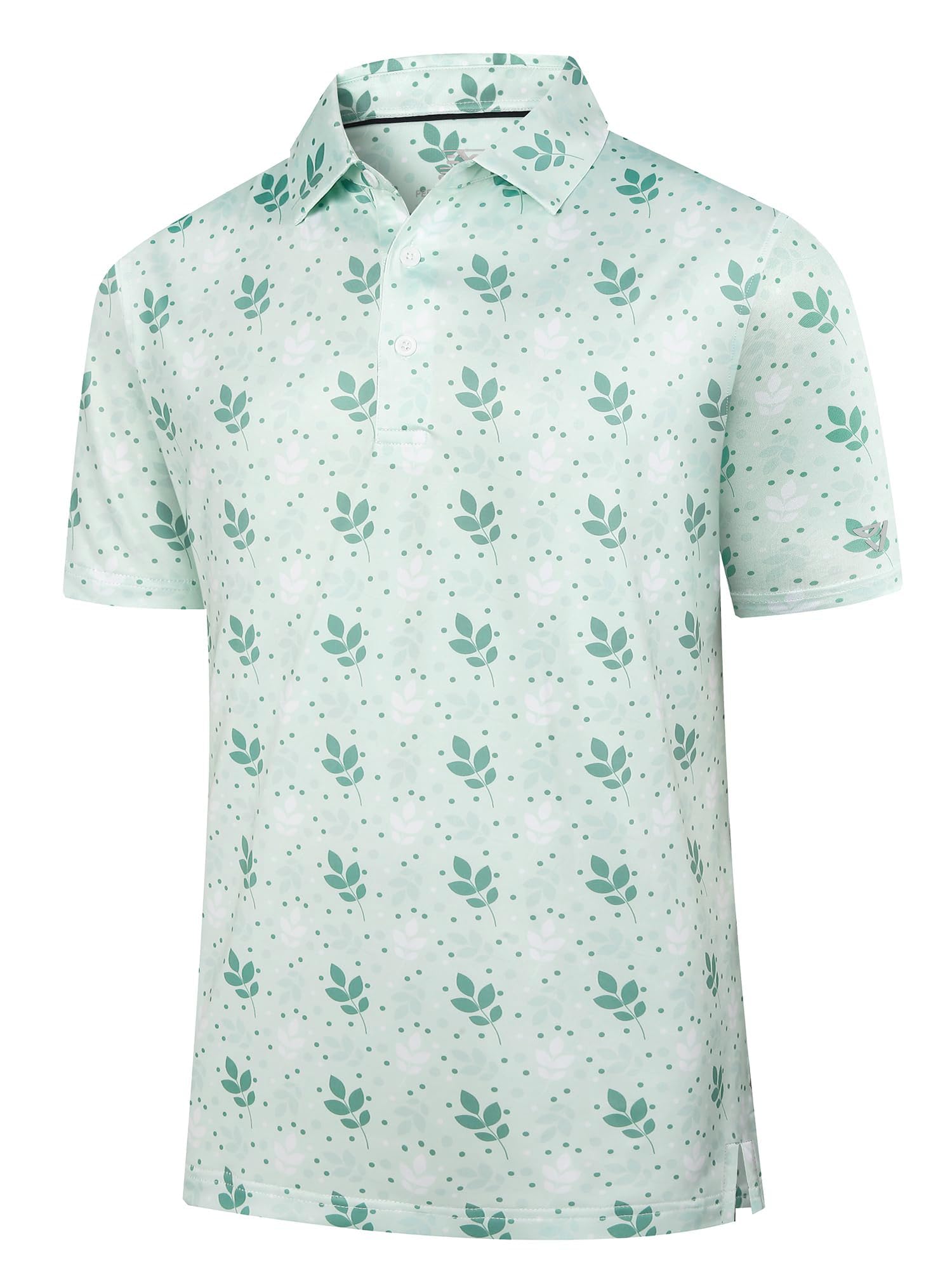 Boyzn Herren Golfshirt - Atmungsaktives & Schnelltrocknendes Poloshirt, Leichtes Einfarbiges/Bedrucktes Oberhemd für Freizeit und Sport