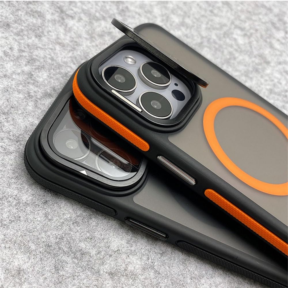 Obudowa magnetyczna z obiektywem szklanym i ochroną aparatu do iPhone'a 15 11 12 13 14 16 Pro Max Plus, matowa, przezroczysta, granatowa, do iPhone'a 16 Plus