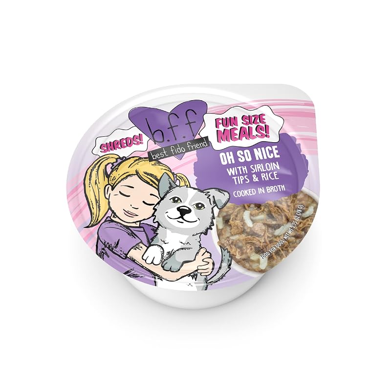 Refeição úmida para cães Weruva Oh So Nice com carne bovina e arroz, 77 g, pacote com 12