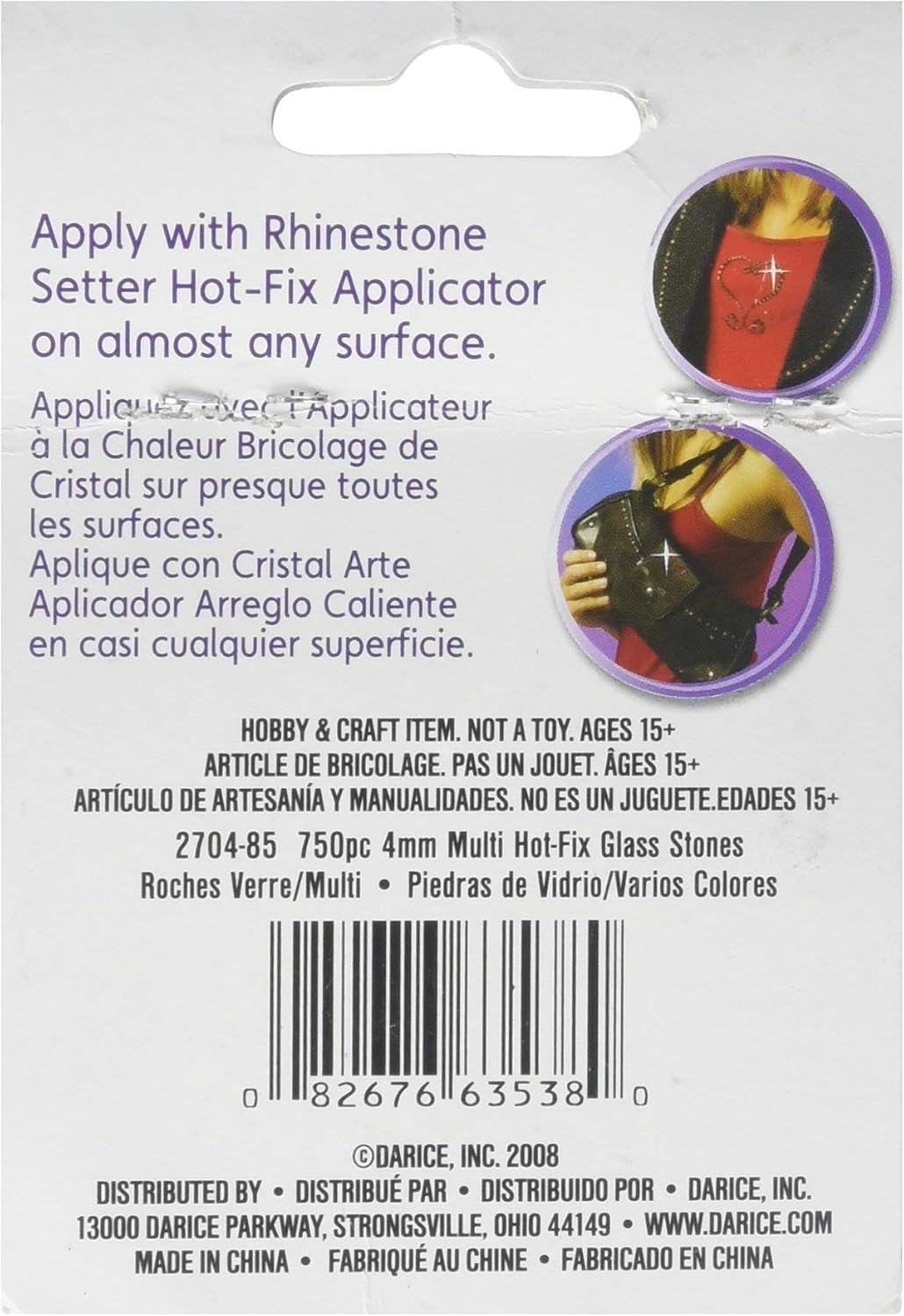 Rhinestone Setter Hot-Fix Embellishments 4mm 750/Pkg-Multi Glass Stone