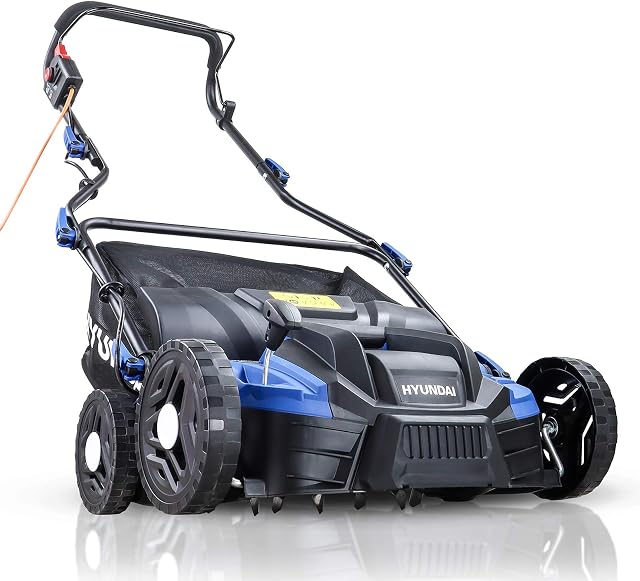 Hyundai 1500W Electric Lawn Scarifier / Aerator / Lawn Rake, 230V with 3 Year Warranty