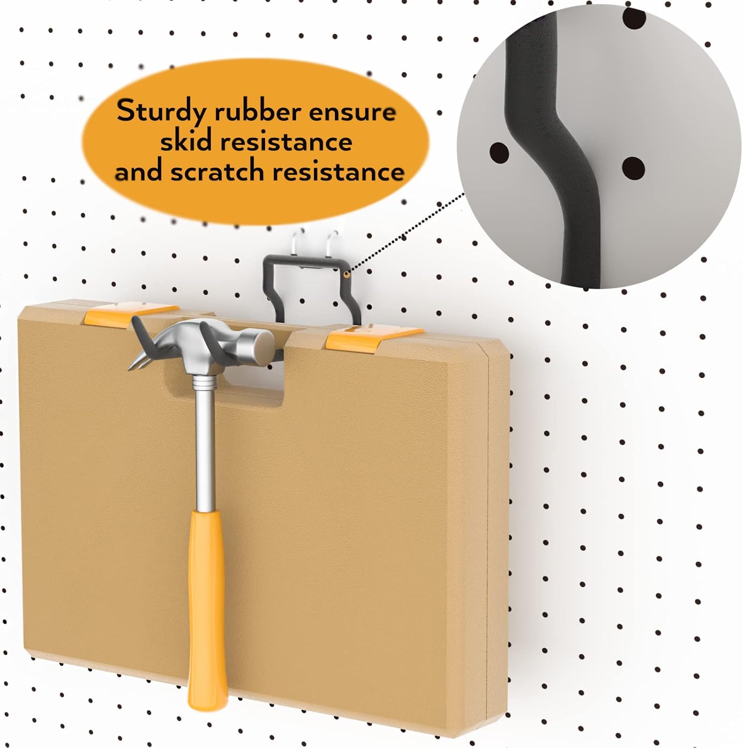 Buy INCLY 10 PCS Peg Board Hook Set, Large Heavy Duty PegBoard Drill