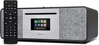 LEMEGA MSY5 DAB Radio with CD Player,WiFi Internet Radio with Bluetooth Hi-Fi Compact Stereo System,Spotify Connect,FM Radio,USB charger,USB player,Clock Alarms,Remote & App Control - Black Oak