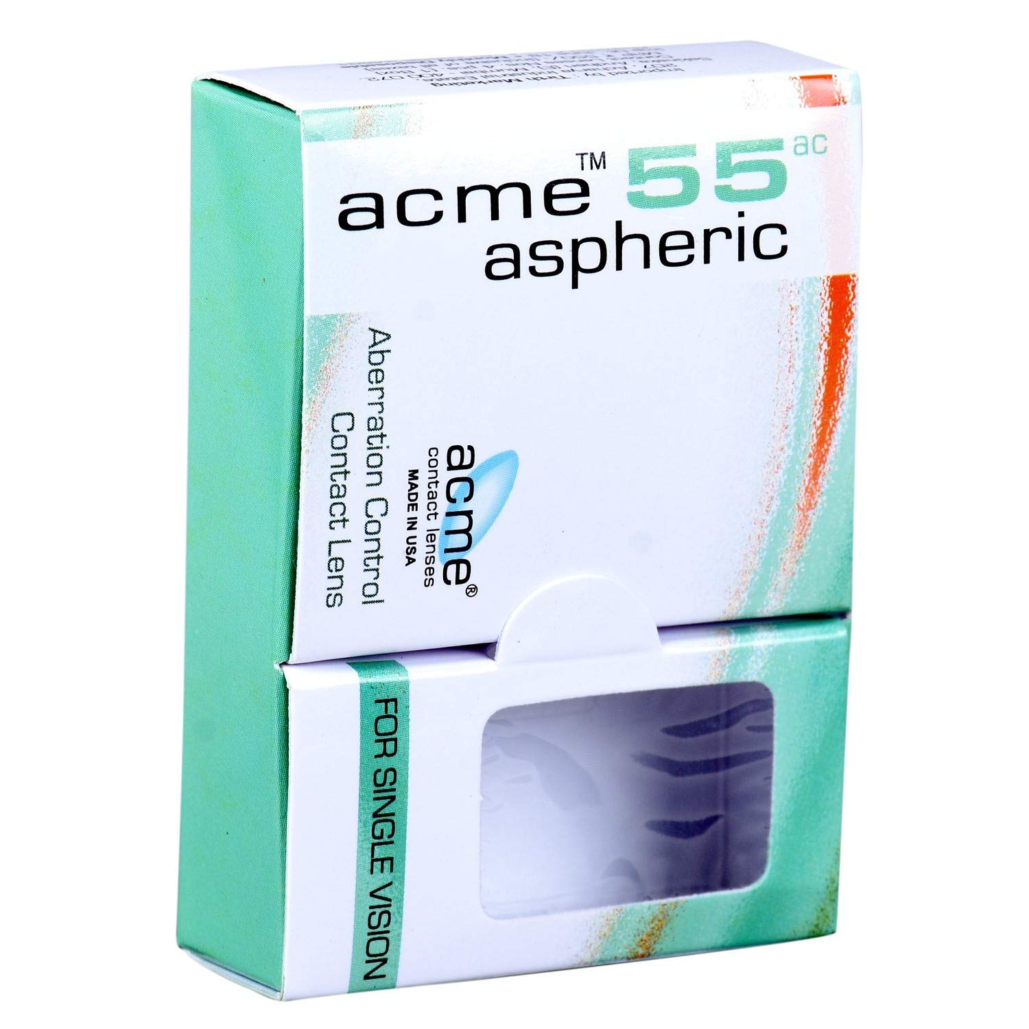 ACMEACME 55 Aspheric Monthly disposable Clear Contact Lenses with spherical Power- 4 lens pack (-9.00)