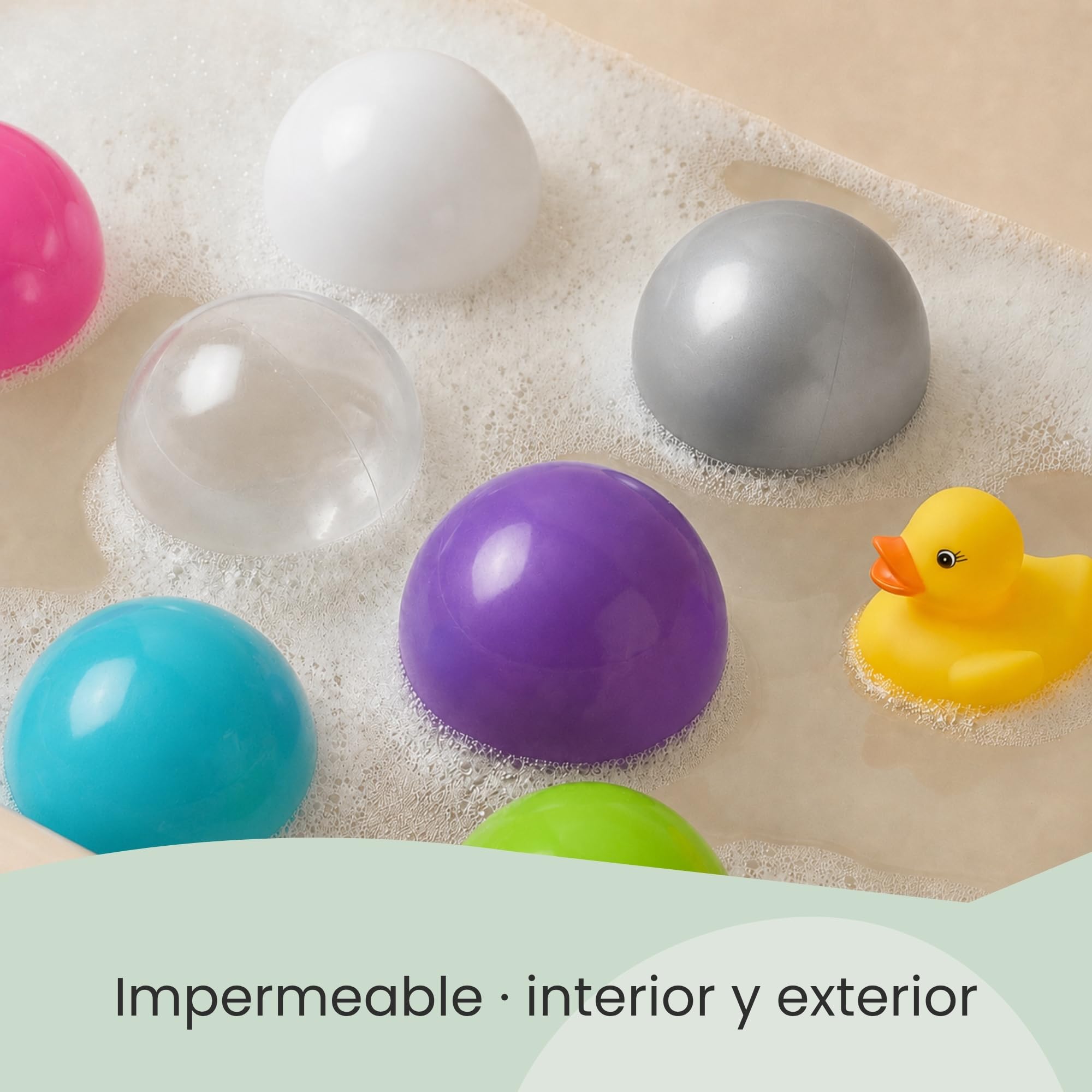 LittleTom 350 Bolas de Colores para Piscina de 5,5cm - Pelotas de Plástico para Niños y Adultos - Parque Infantil y Piscinas - 200 Unidades