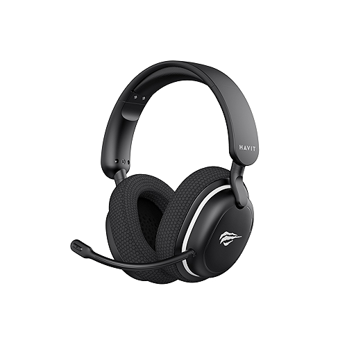 Havit Headset Gamer Fuxi H7SE, Sem Fio 2.4GHz e Bluetooth, Drivers 40mm, Microfone Destacá...