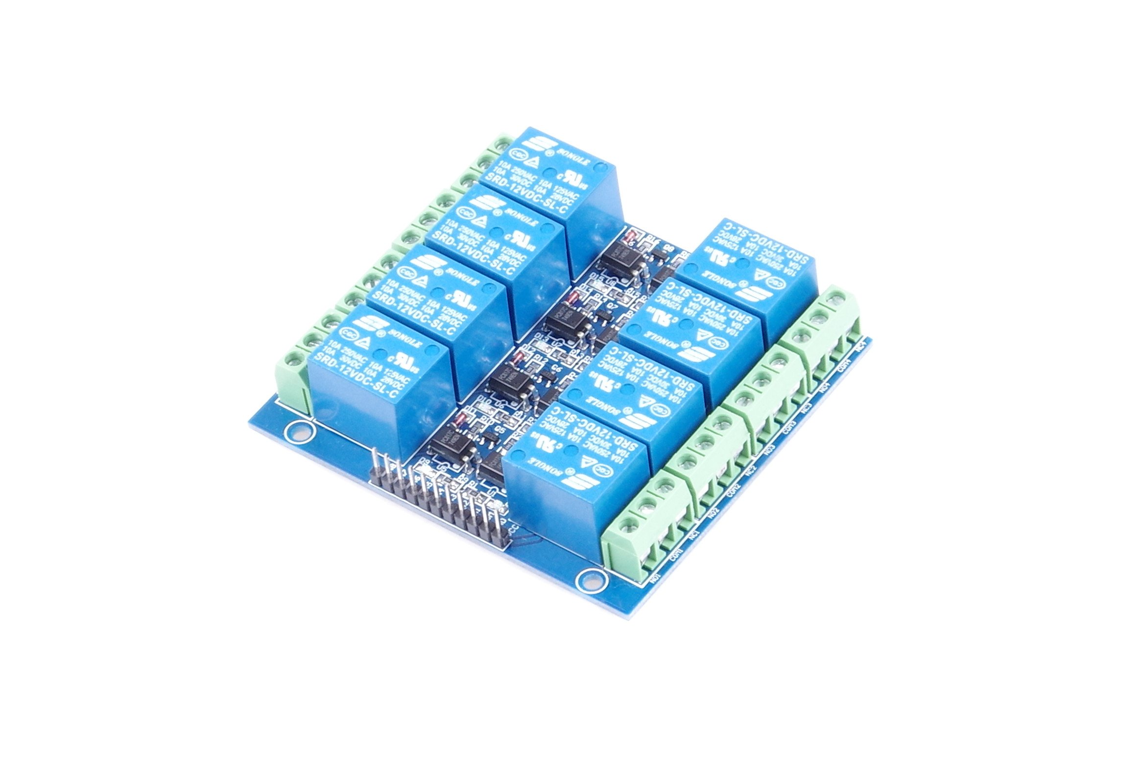 Buy 12V 10A 8 Channel Relay Module 8-Channel Relay Control Board with ...