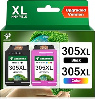 GREENSKY 305XL Replacement for HP 305 Printer Cartridges 305XL for HP Envy 6020e 6020 6022 6022e 6032e 6400 6420 6432e for...